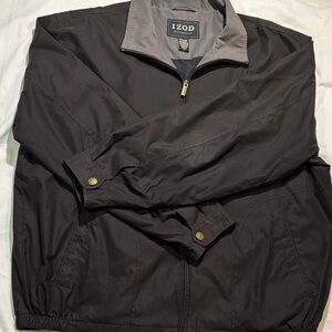 ZOD Men’s Black Windbreaker Jacket XXL Lightweight Outdoor Casual Coat EUC